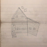 Letter from Ailing Grandmother, with House Drawing