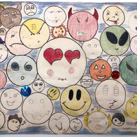Funny Faces "Emotions" Surprise Drawing, c. 1980