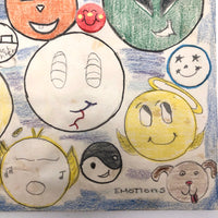 Funny Faces "Emotions" Surprise Drawing, c. 1980