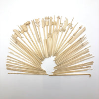 Amazing Chinese Carved Bone Antique Spellicans Set