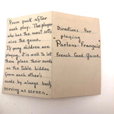 Handmade, Hand-drawn "Parlons-Francais" Playing Cards (Complete Deck, 60 Cards)