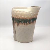 San Pacific San Francisco 1970s-80s Pastel Ceramic Vase With Corner Opening