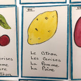 Handmade, Hand-drawn "Parlons-Francais" Playing Cards (Complete Deck, 60 Cards)