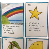 Handmade, Hand-drawn "Parlons-Francais" Playing Cards (Complete Deck, 60 Cards)