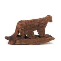 Very Rustic Wooden Rocking Cat