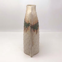 San Pacific San Francisco 1970s-80s Pastel Ceramic Vase With Corner Opening