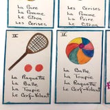 Handmade, Hand-drawn "Parlons-Francais" Playing Cards (Complete Deck, 60 Cards)