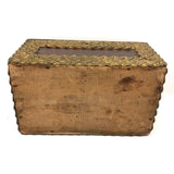 Antique Folk Art Box with Gilded Carved Decoration