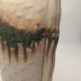 San Pacific San Francisco 1970s-80s Pastel Ceramic Vase With Corner Opening
