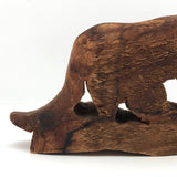 Very Rustic Wooden Rocking Cat