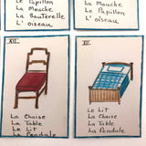 Handmade, Hand-drawn "Parlons-Francais" Playing Cards (Complete Deck, 60 Cards)