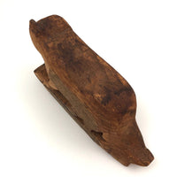 Very Rustic Wooden Rocking Cat