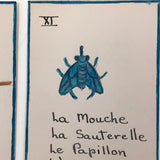 Handmade, Hand-drawn "Parlons-Francais" Playing Cards (Complete Deck, 60 Cards)