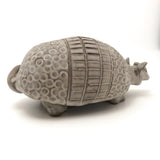 Hand Sculpted Ceramic Armadillo