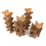 Vintage Naef Wooden Stacking Bocks  - Set of Seventeen