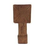 Unusual and Marvelous Antique Carved Butter Pat with Pointing Hand and Snake