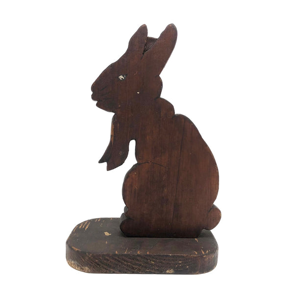 Shadowy Folk Art Brown Bunny