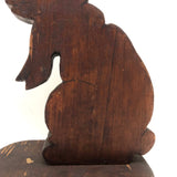 Shadowy Folk Art Brown Bunny