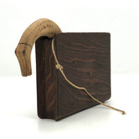 Antique Folk Art Hand-carved Snake in a Box!