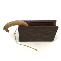 Antique Folk Art Hand-carved Snake in a Box!
