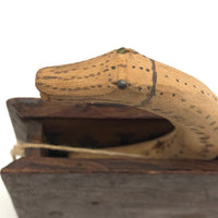 Antique Folk Art Hand-carved Snake in a Box!