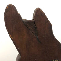 Shadowy Folk Art Brown Bunny