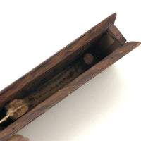 Antique Folk Art Hand-carved Snake in a Box!