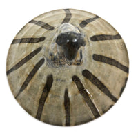 Japanese Inspired Studio Pottery Lidded Bowl with Dog Finial