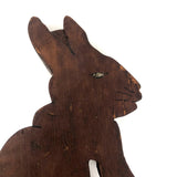 Shadowy Folk Art Brown Bunny