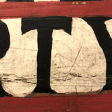 Private Property No Trespassing Old Hand-painted Wooden Sign