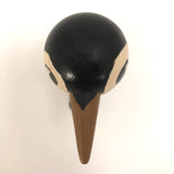 Painted Handmade Wooden Penguin with Long Nose