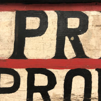 Private Property No Trespassing Old Hand-painted Wooden Sign