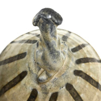Japanese Inspired Studio Pottery Lidded Bowl with Dog Finial