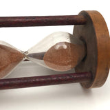 Beautiful Early 19th Century Treen Sand Glass Timer - Approx. 4 Minutes