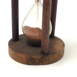 Beautiful Early 19th Century Treen Sand Glass Timer - Approx. 4 Minutes