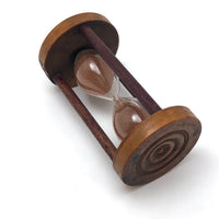Beautiful Early 19th Century Treen Sand Glass Timer - Approx. 4 Minutes