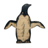Wonderful Old Handmade Penguin Doorstop with Alligator Paint