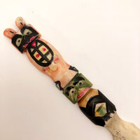 Carved Bone Northwest Coast Native Totem Pole Letter Opener