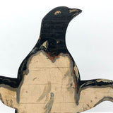 Wonderful Old Handmade Penguin Doorstop with Alligator Paint