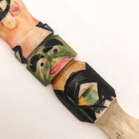 Carved Bone Northwest Coast Native Totem Pole Letter Opener