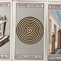 Ringer's c. 1920s Optical Illusion Cigarette Cards, Complete Set of 25