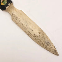 Carved Bone Northwest Coast Native Totem Pole Letter Opener