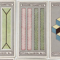 Ringer's c. 1920s Optical Illusion Cigarette Cards, Complete Set of 25