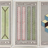 Ringer's c. 1920s Optical Illusion Cigarette Cards, Complete Set of 25