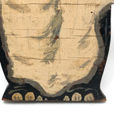 Wonderful Old Handmade Penguin Doorstop with Alligator Paint