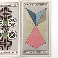 Ringer's c. 1920s Optical Illusion Cigarette Cards, Complete Set of 25