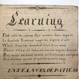 Extraordinary 1865 George Birkenheld Fraktur Writing Commonplace Book