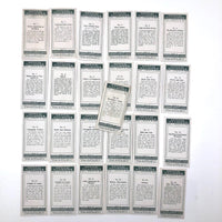 Ringer's c. 1920s Optical Illusion Cigarette Cards, Complete Set of 25