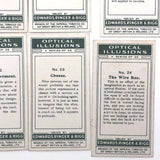 Ringer's c. 1920s Optical Illusion Cigarette Cards, Complete Set of 25