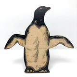 Wonderful Old Handmade Penguin Doorstop with Alligator Paint